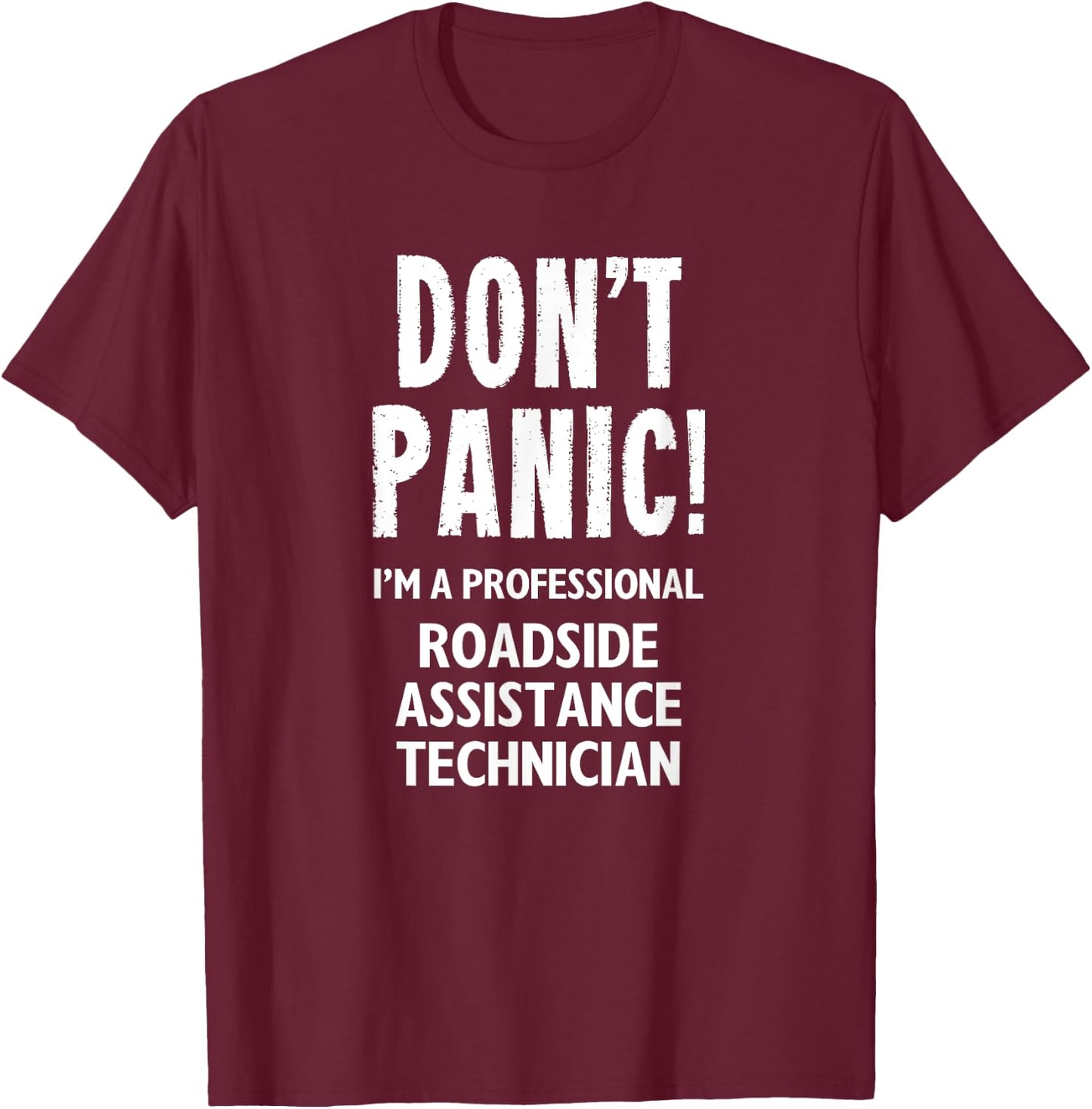 Roadside Assistance Technician T-Shirt - T-Shirt | Maroon