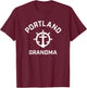 University of Portland Pilots Arched Grandma T-Shirt - T-Shirt | Maroon