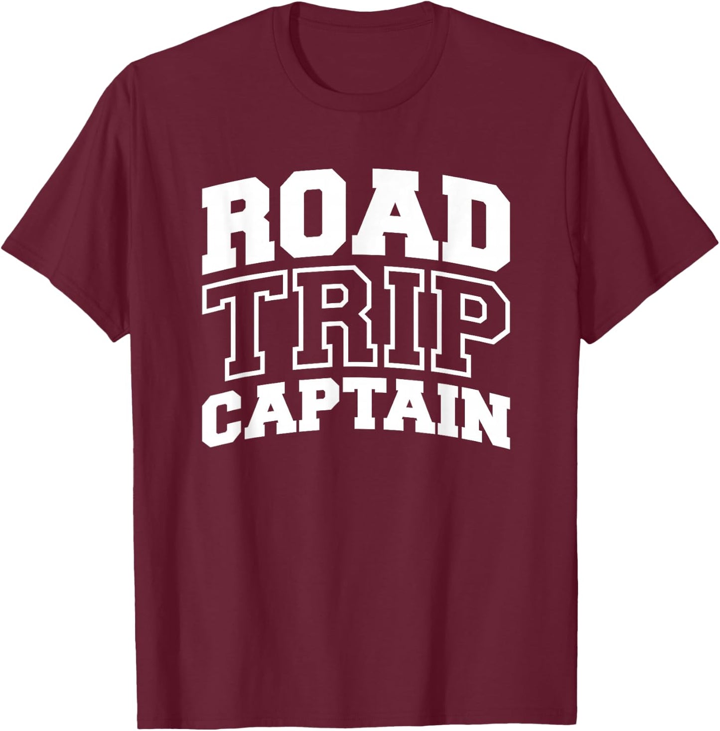 Road Trip Captain Camper Motorhome Trailer Camping T-Shirt - T-Shirt | Maroon
