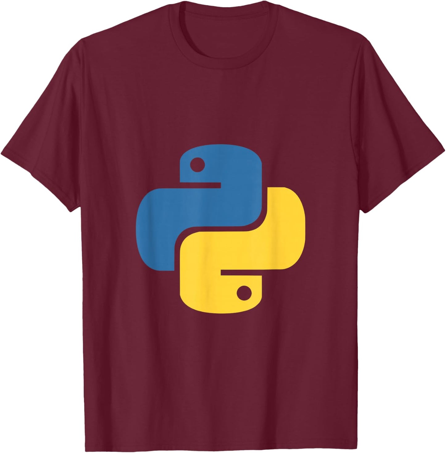 Python Logo for Engineers T-Shirt - T-Shirt | Maroon