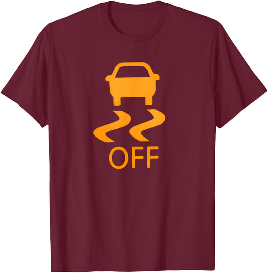 Car Check Engine Light T Shirt T-Shirt - T-Shirt | Maroon