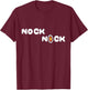 Nock Nock Funny Archery Target Archer T-Shirt - T-Shirt | Maroon