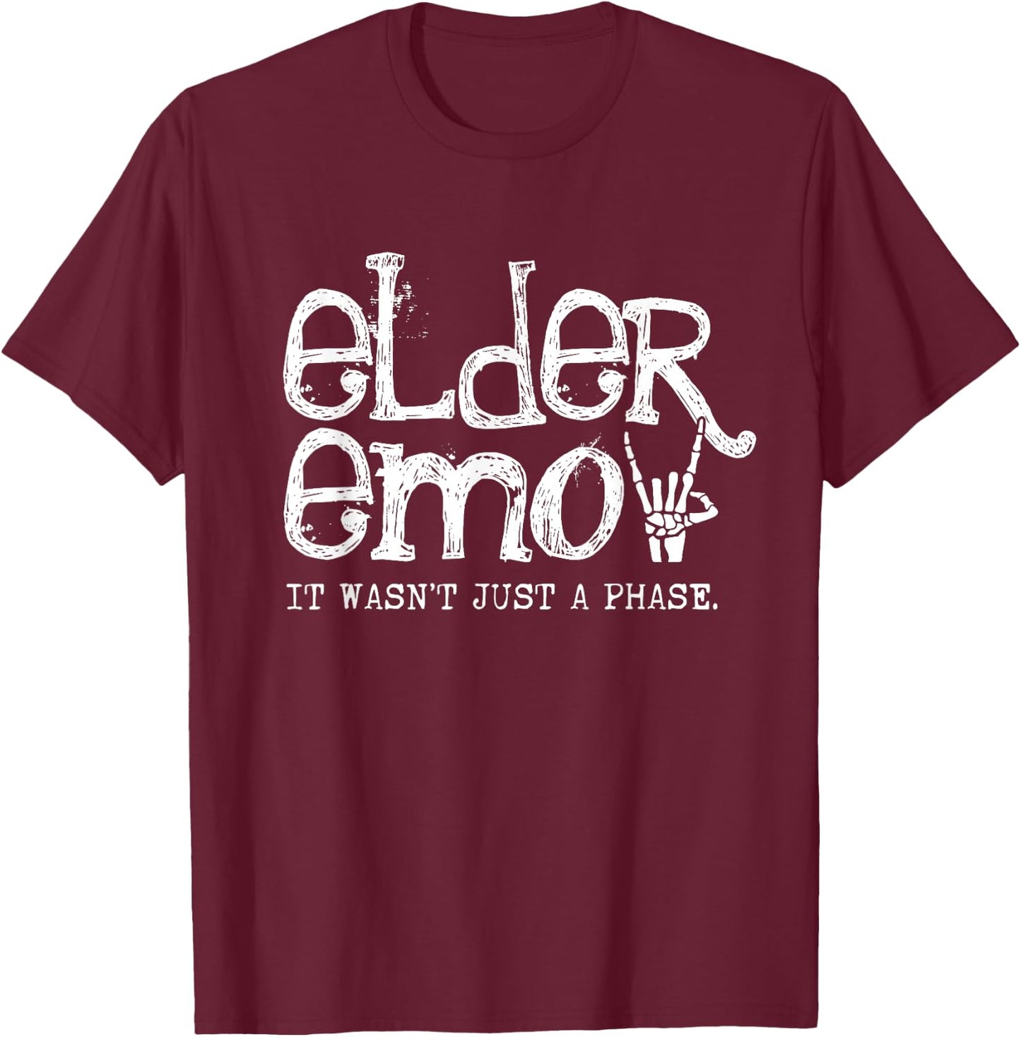 Emo Rock Elder Emo y2k 2000s Emo Ska Pop Punk Band Music T-Shirt - T-Shirt | Maroon