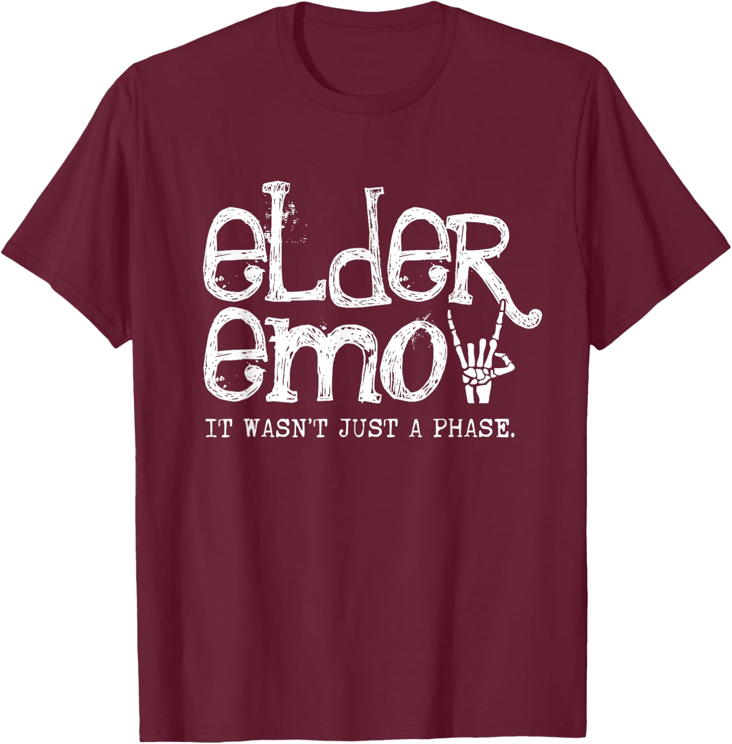 Emo Rock Elder Emo y2k 2000s Emo Ska Pop Punk Band Music T-Shirt - T-Shirt | Maroon