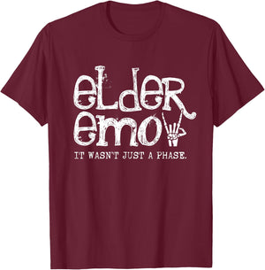 Emo Rock Elder Emo y2k 2000s Emo Ska Pop Punk Band Music T-Shirt - T-Shirt | Maroon