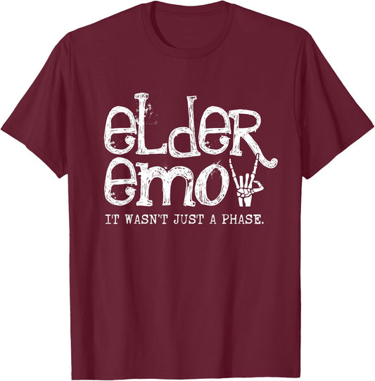 Emo Rock Elder Emo y2k 2000s Emo Ska Pop Punk Band Music T-Shirt - T-Shirt | Maroon