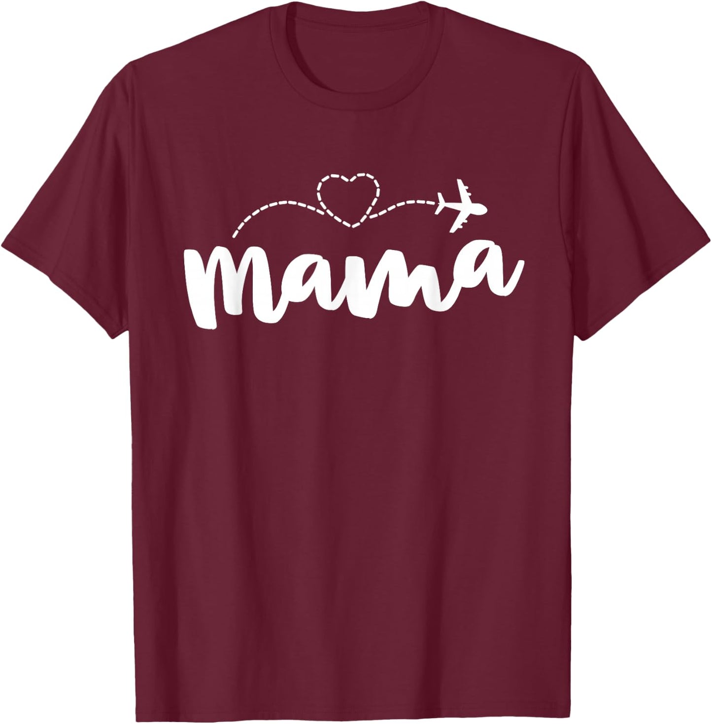 Mama Flight Attendant Shirts Mum Mother's Day T-Shirt - T-Shirt | Maroon
