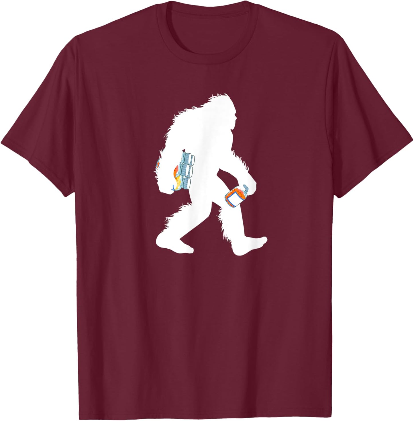 Bigfoot Pharmacist Cryptid Sasquatch Pharmacy Druggist T-Shirt - T-Shirt | Maroon