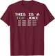 This Is A TCP Joke Do You Get It Programmer Coder T-Shirt - T-Shirt | Maroon