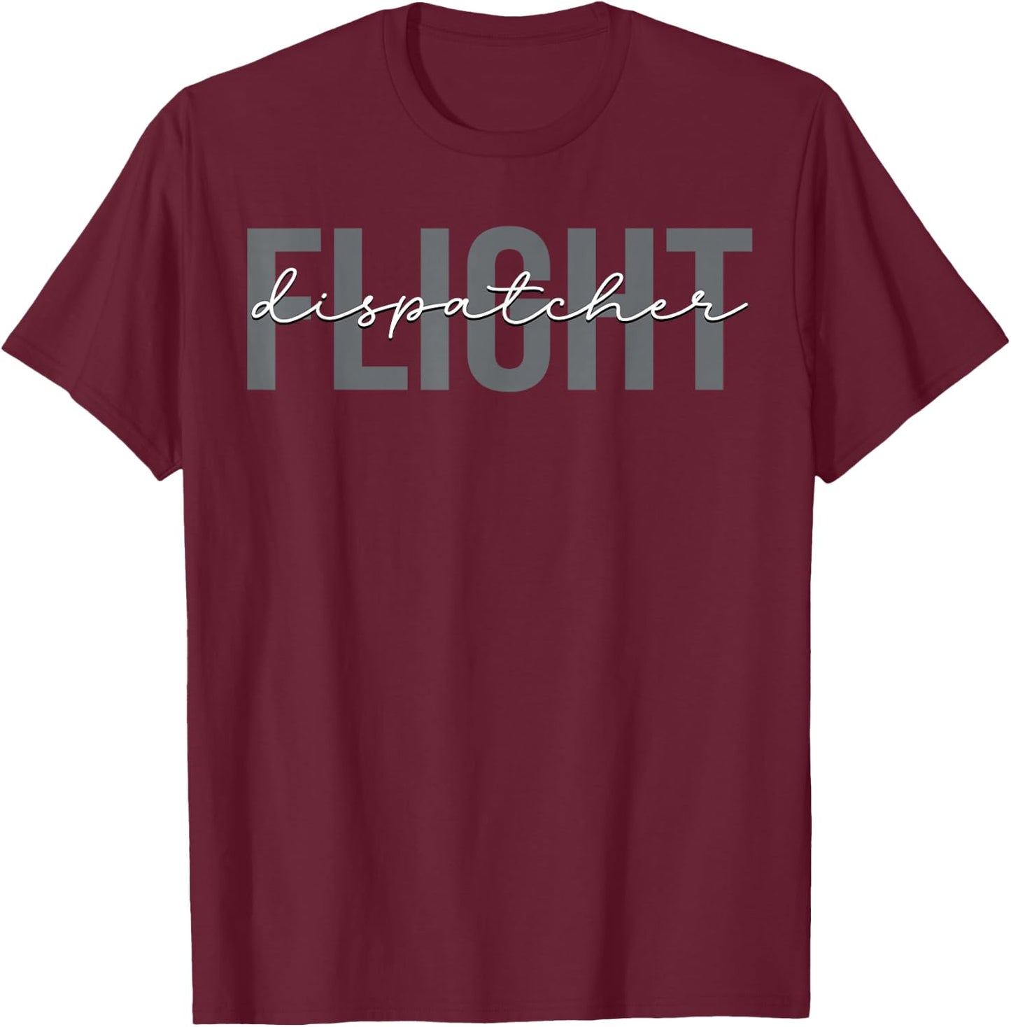 Flight Dispatcher Aviation T-Shirt - T-Shirt | Maroon
