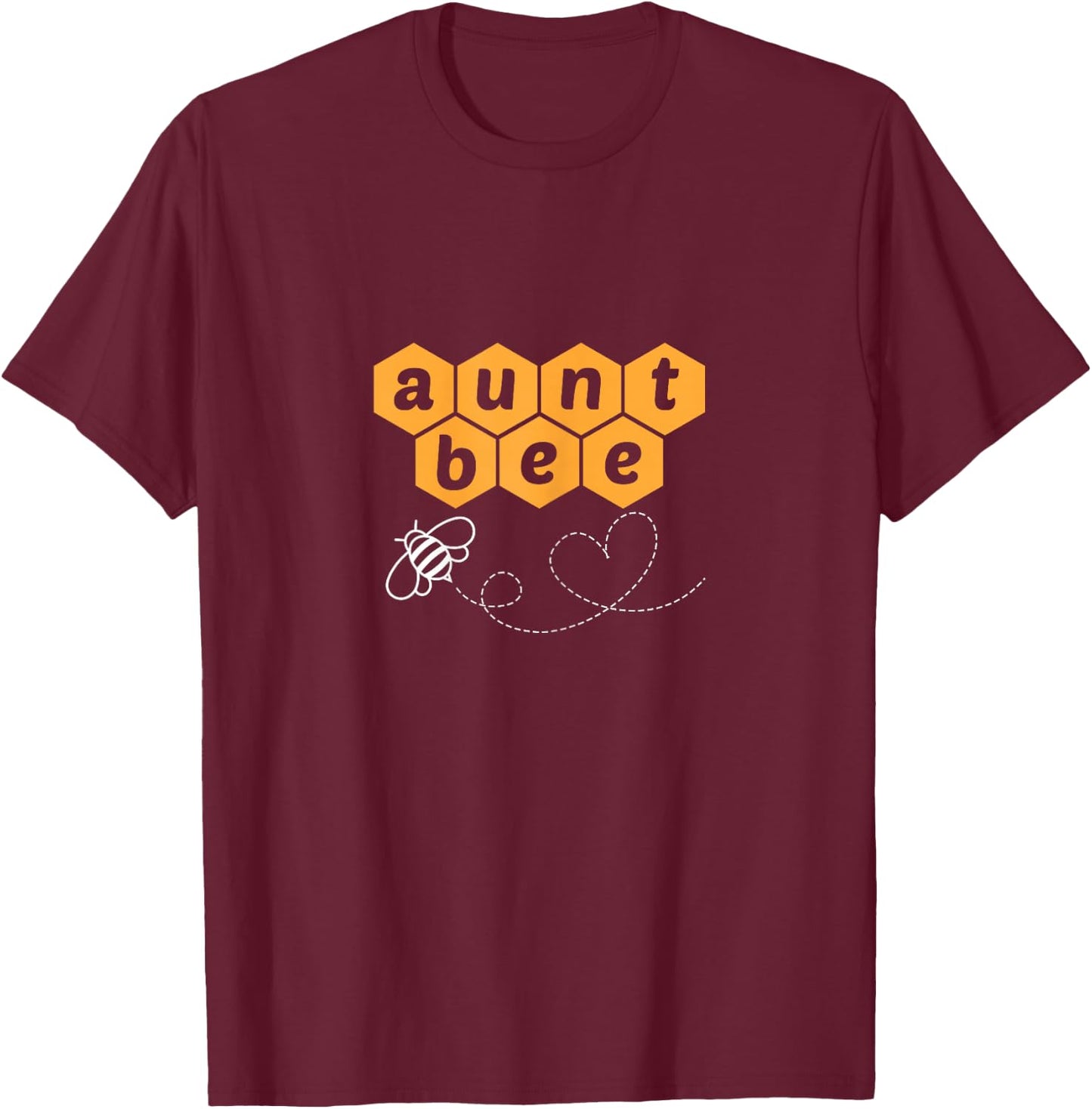 Aunt Bee Auntie Beekeeper Beekeeping Matching Family T-Shirt - T-Shirt | Maroon