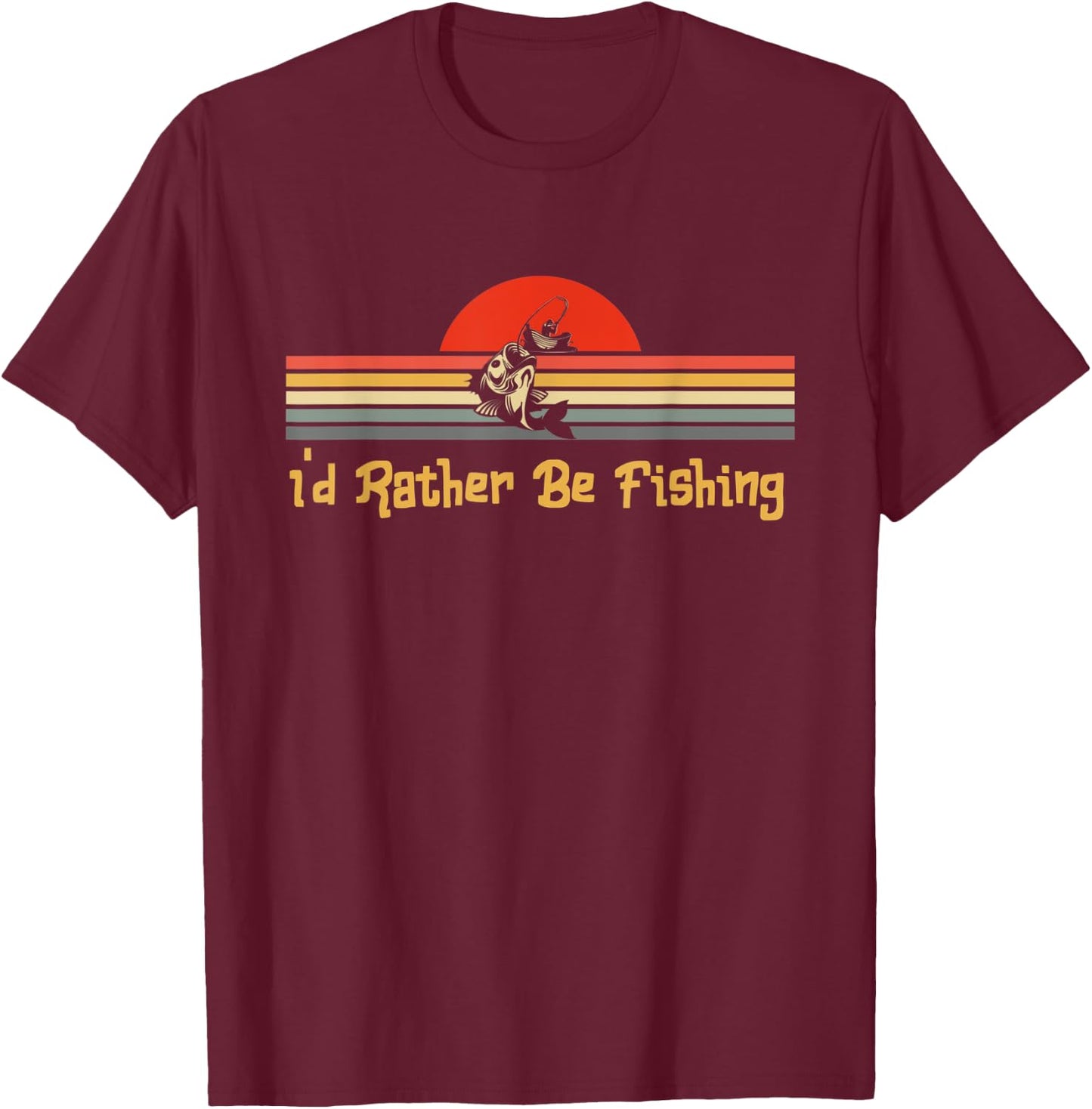 Fishing Apparel - Fishing T-Shirt - T-Shirt | Maroon
