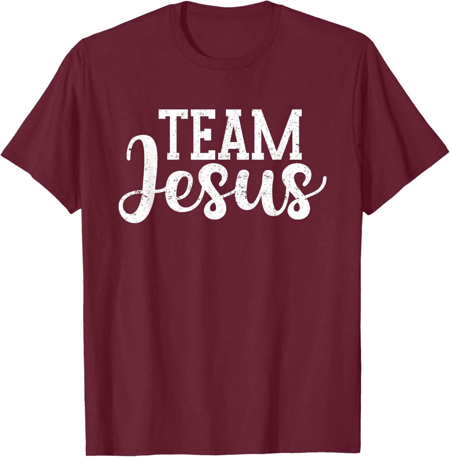 Team Jesus | Christian Jesus T-Shirt - T-Shirt | Maroon