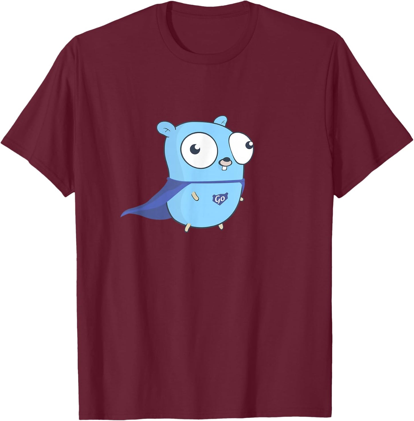 Developer Go Super Golang T-Shirt - T-Shirt | Maroon