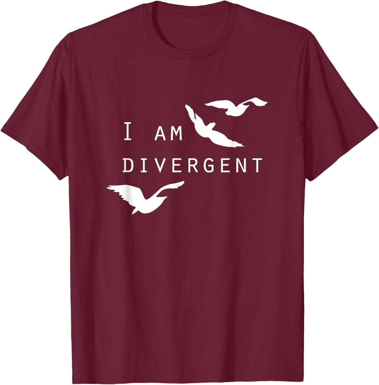 I am divergent, fantasy Book Lover T-Shirt - T-Shirt | Maroon