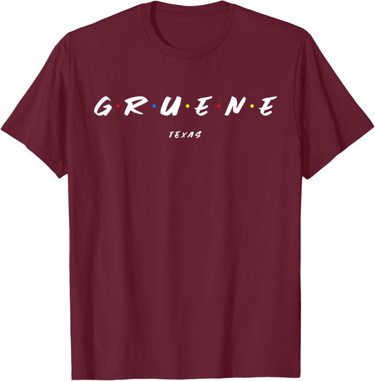 Gruene Texas Shirt Fun Dance Hall T-Shirt - T-Shirt | Maroon