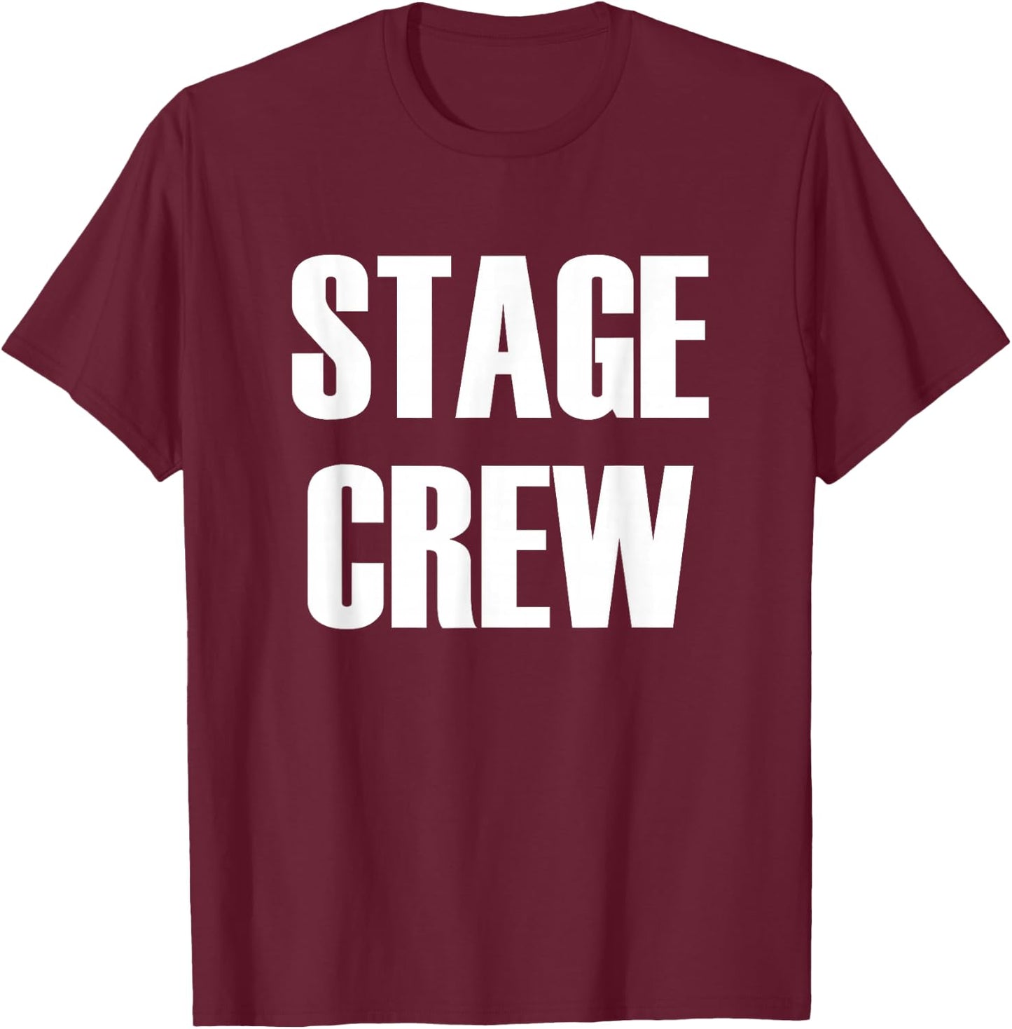 Stage Crew - Theatre Staff Member T-Shirt - T-Shirt | Maroon
