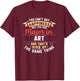 Funny Art Major Student Shirt Graduation Gift College T-Shirt - T-Shirt | Maroon