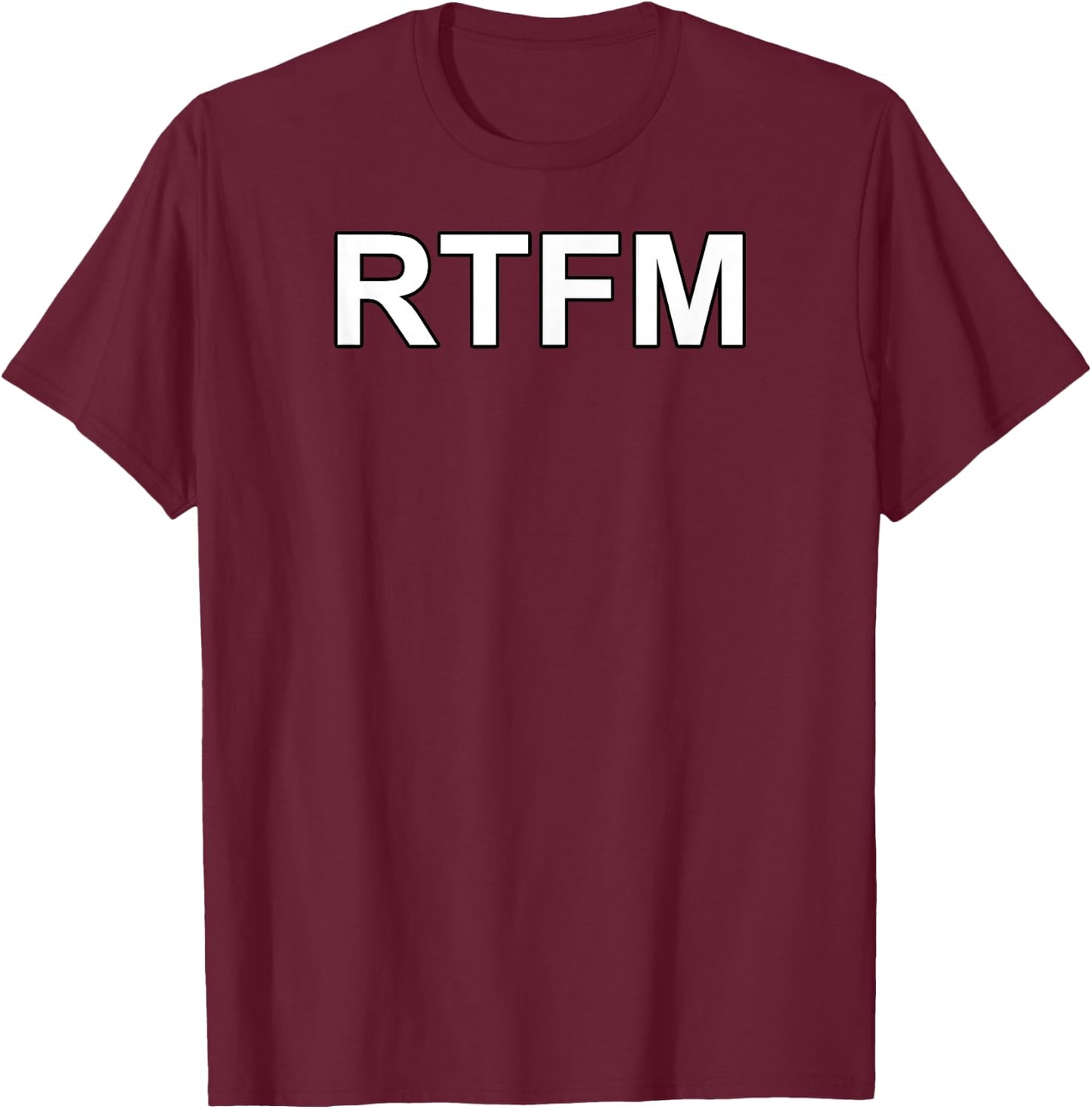Rtfm T-Shirt - T-Shirt | Maroon