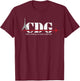 Vintage Paris France CDG Eiffel Tower Airport Code T-Shirt - T-Shirt | Maroon