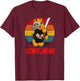 Scare Bear Horror Bear With Knife Spooky Halloween T-Shirt - T-Shirt | Maroon