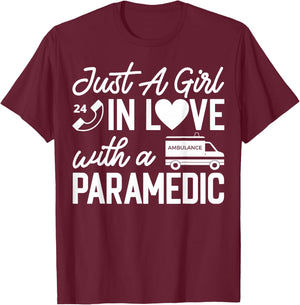 Paramedic Wife Apparel - Best Funny Paramedics Design T-Shirt - T-Shirt | Maroon