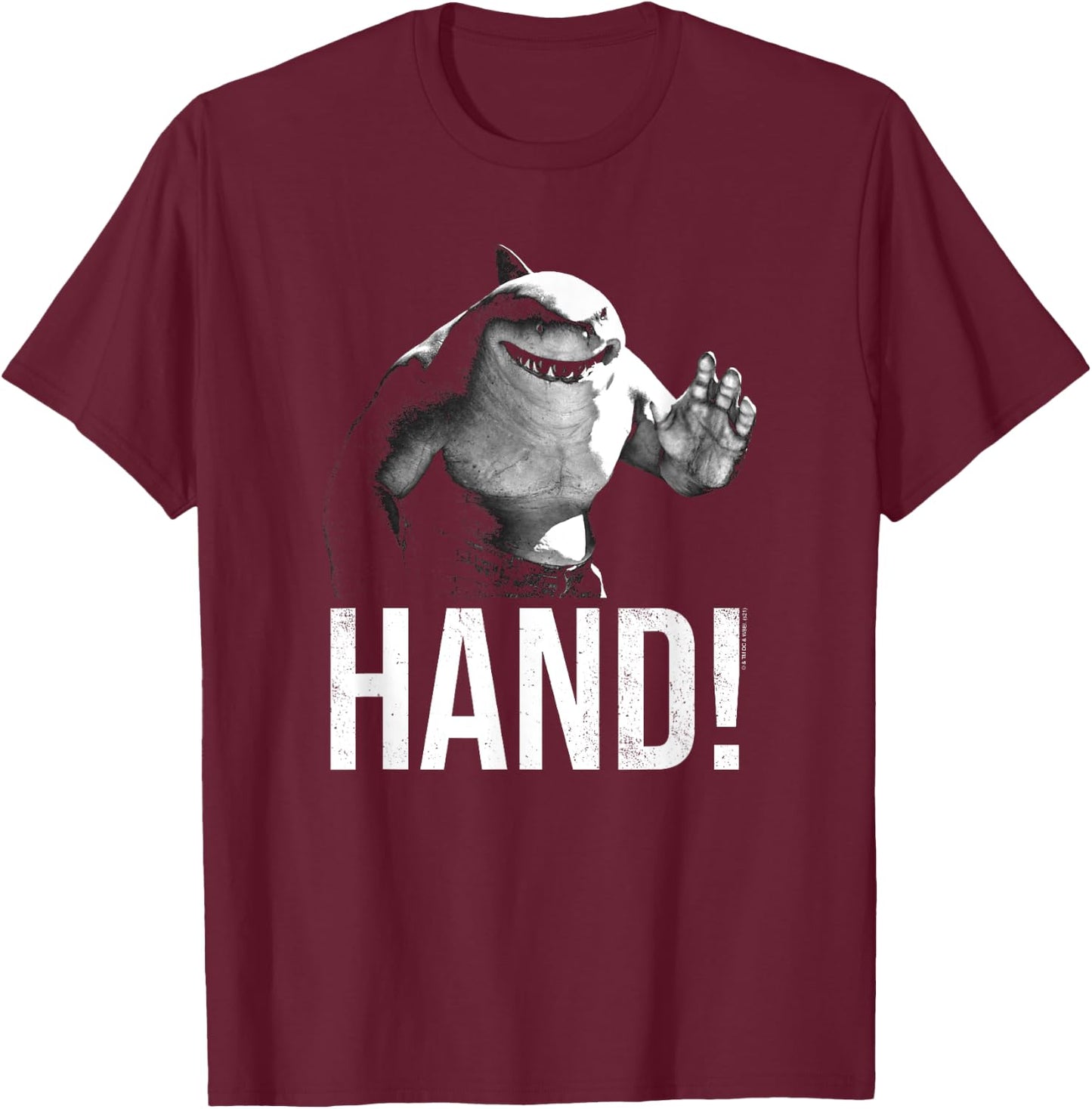 The Suicide Squad Hand Shark T-Shirt - T-Shirt | Maroon