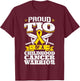 Prou Tio Of A Childhood Cancer Warrior Awareness Uncle T-Shirt - T-Shirt | Maroon