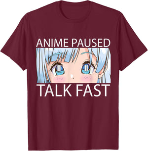 Anime Art Women Teen Girls Anime Merch Anime Lovers T-Shirt - T-Shirt | Maroon