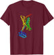 GPCR Ribbon Protein Structure For Molecular Biologists T-Shirt - T-Shirt | Maroon