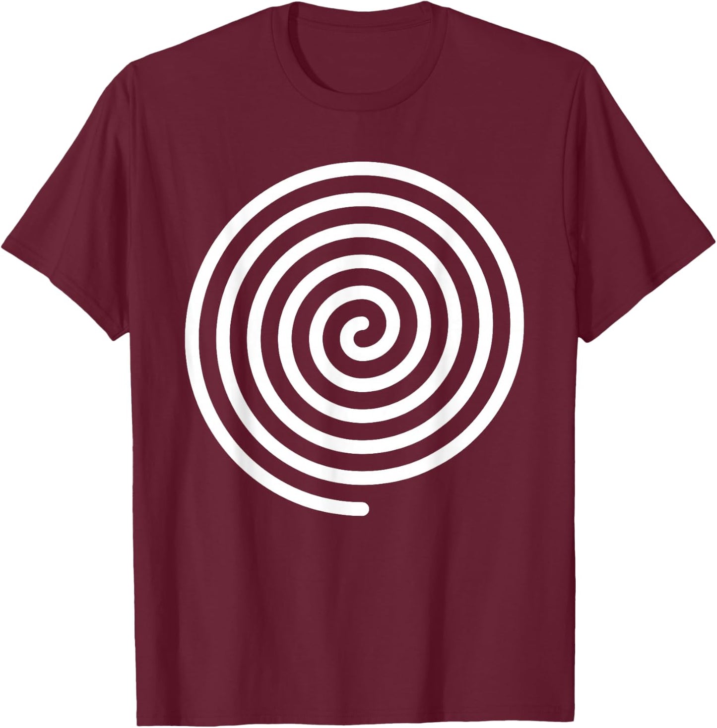 Hypnotic Spiral Gyro Graphic And Spinning Top Design Artist T-Shirt - T-Shirt | Maroon