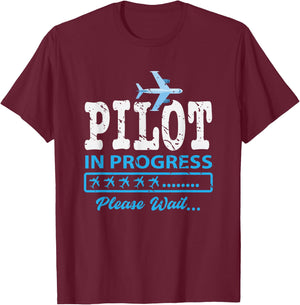 Airport Aeroplane Gift Future Pilot T-Shirt - T-Shirt | Maroon