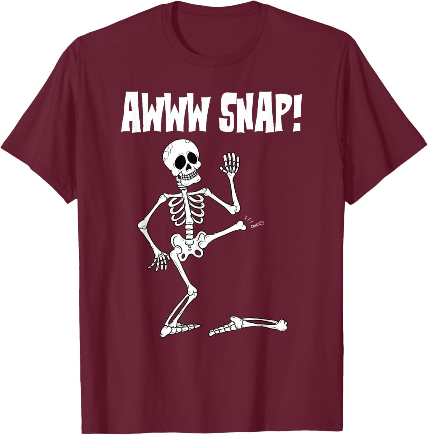 Funny Broken Bone Foot Skeleton Surgery Gift Men Women Kids T-Shirt - T-Shirt | Maroon