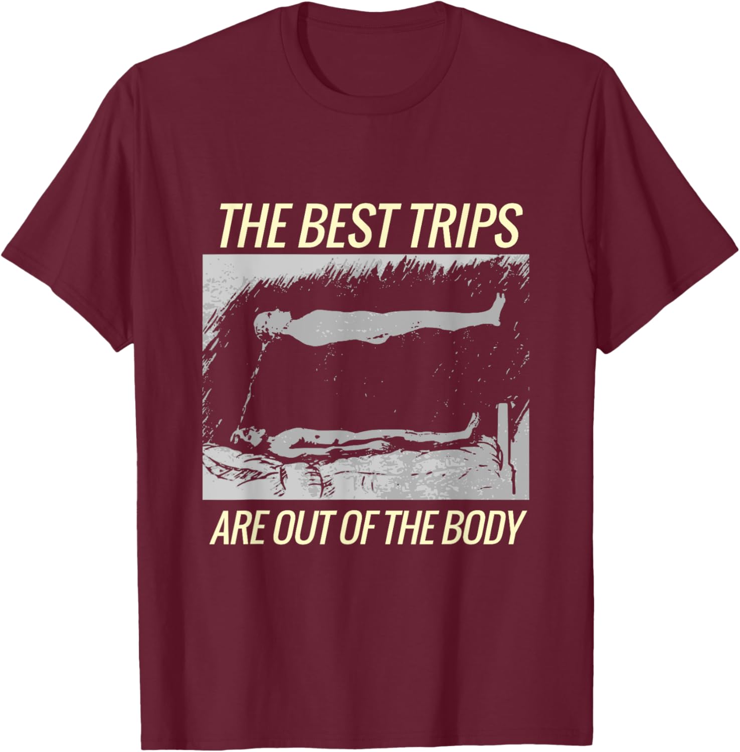 Astral Projection Trip Lucid Dreaming OOBE T-Shirt - T-Shirt | Maroon