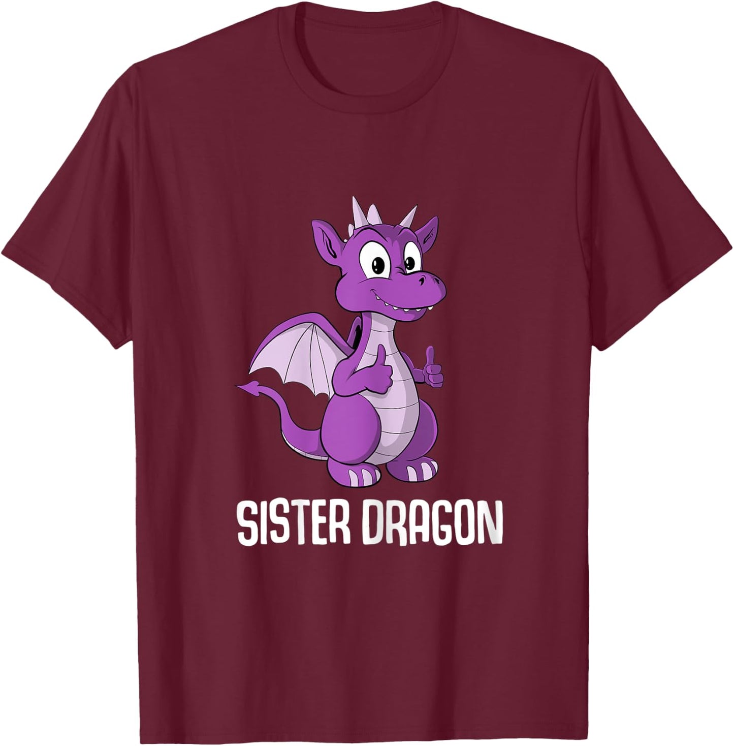 Sister Dragon T-Shirt - T-Shirt | Maroon