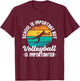 School Is Important But Volleyball Is Importanter Youth Kids T-Shirt - T-Shirt | Maroon