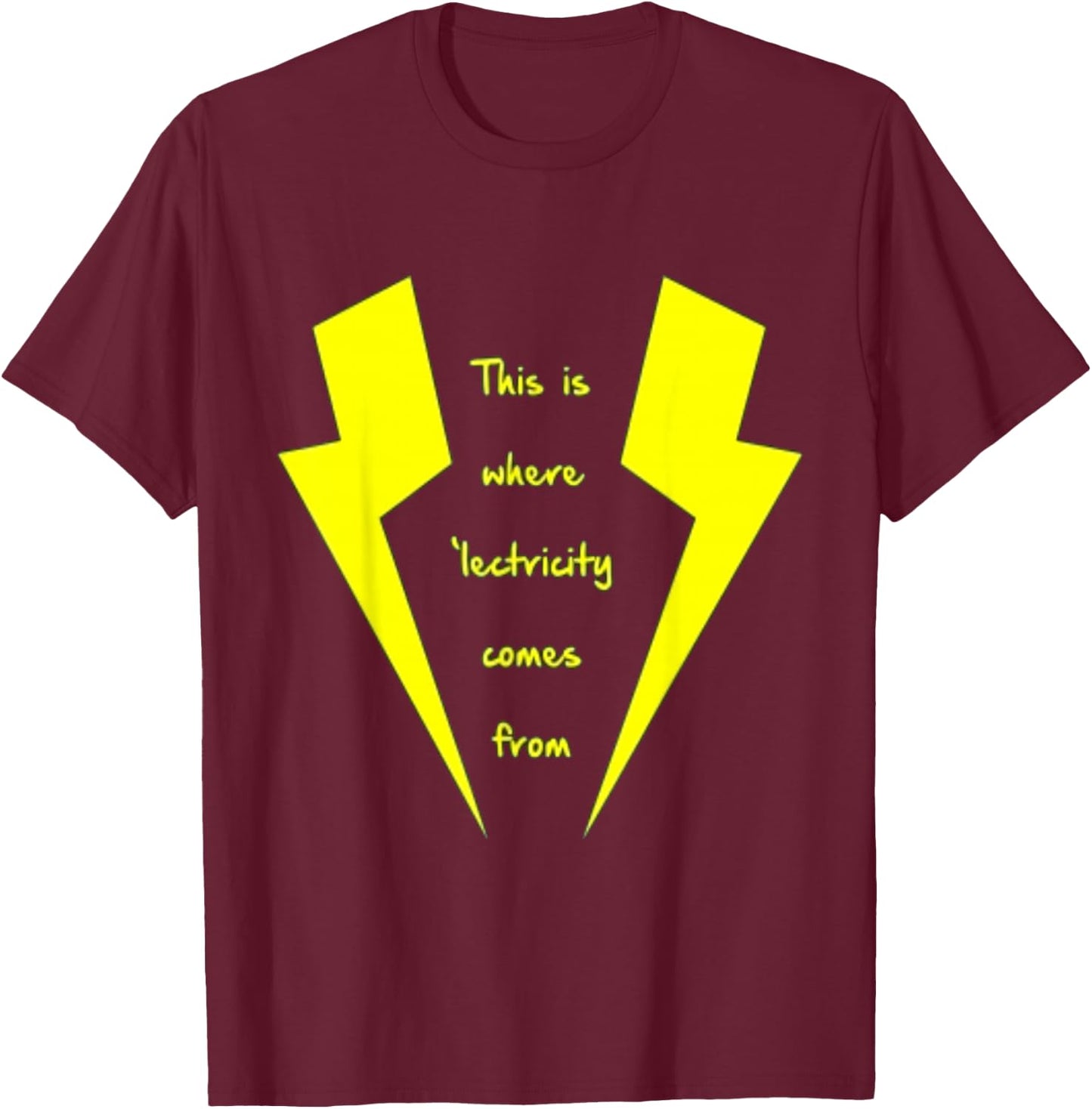 Stiflers . American Pie. Lightening T-Shirt - T-Shirt | Maroon
