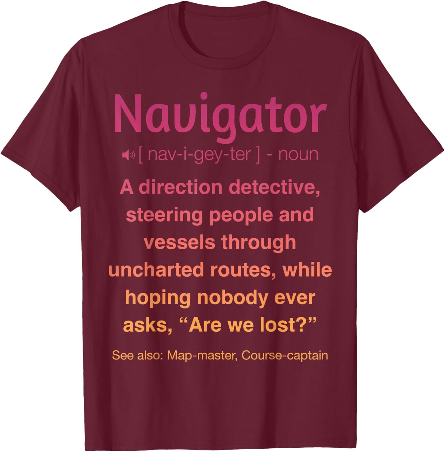 Navigator T-Shirt - T-Shirt | Maroon
