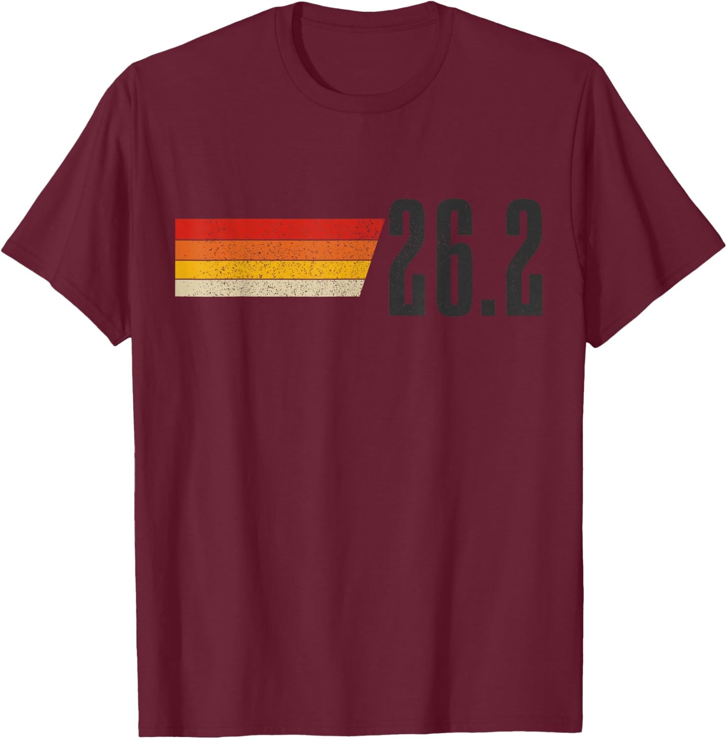 Marathon Running Vintage 26.2 Miles Retro Marathon Runner T-Shirt - T-Shirt | Maroon