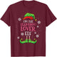 Im The Flamingo Lover Elf Christmas T-Shirt - T-Shirt | Maroon