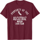 Alcatraz Swim Team T-Shirt - T-Shirt | Maroon