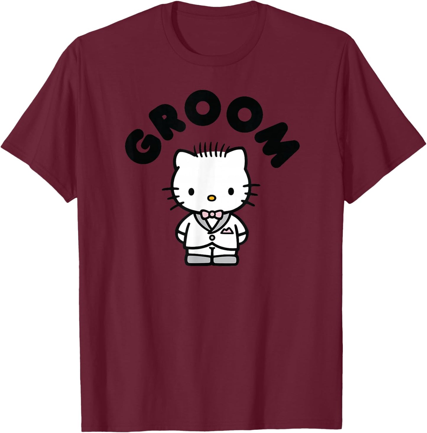 Dear Daniel Groom Wedding T-Shirt - T-Shirt | Maroon