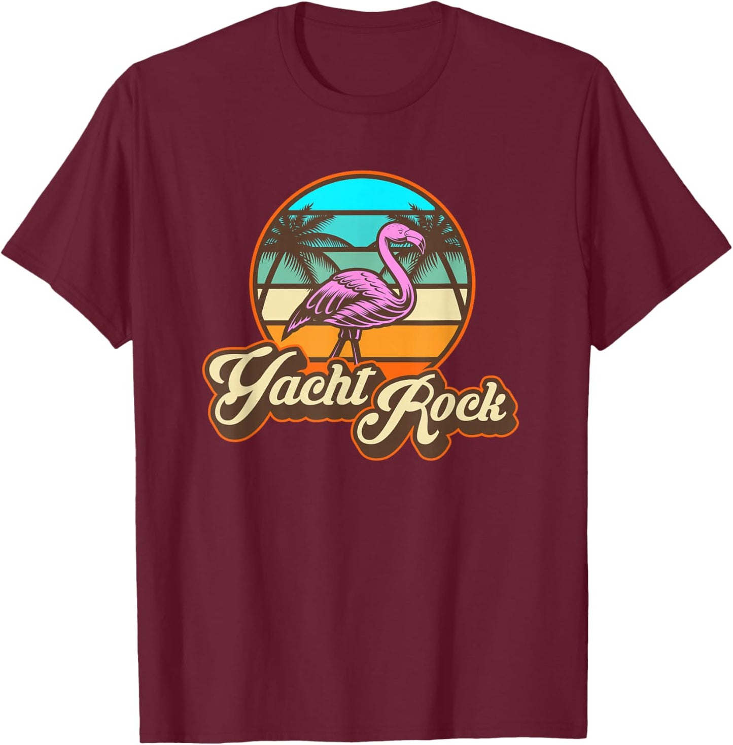 Yacht Rock Forever 70s 80s Retro T-Shirt - T-Shirt | Maroon