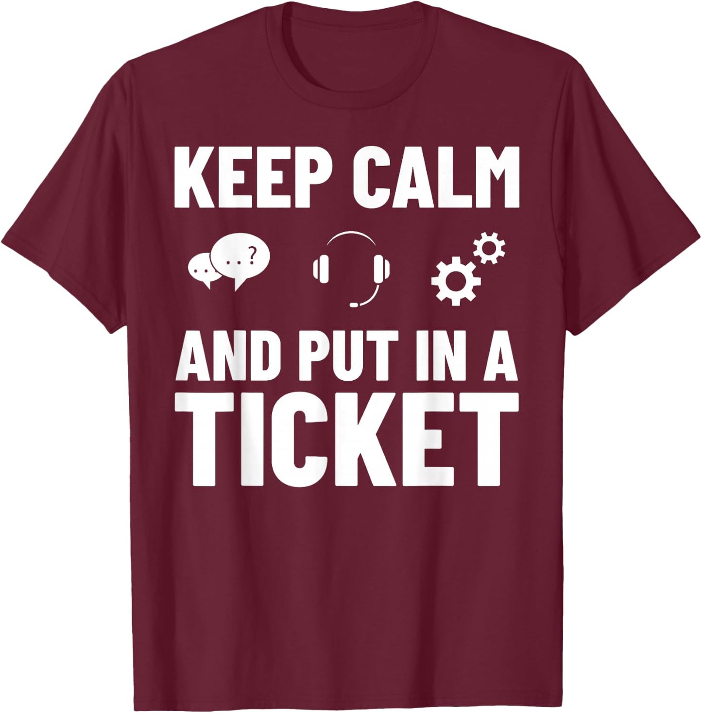 Tech Support IT Technical Engineer Helpdesk T-Shirt - T-Shirt | Maroon