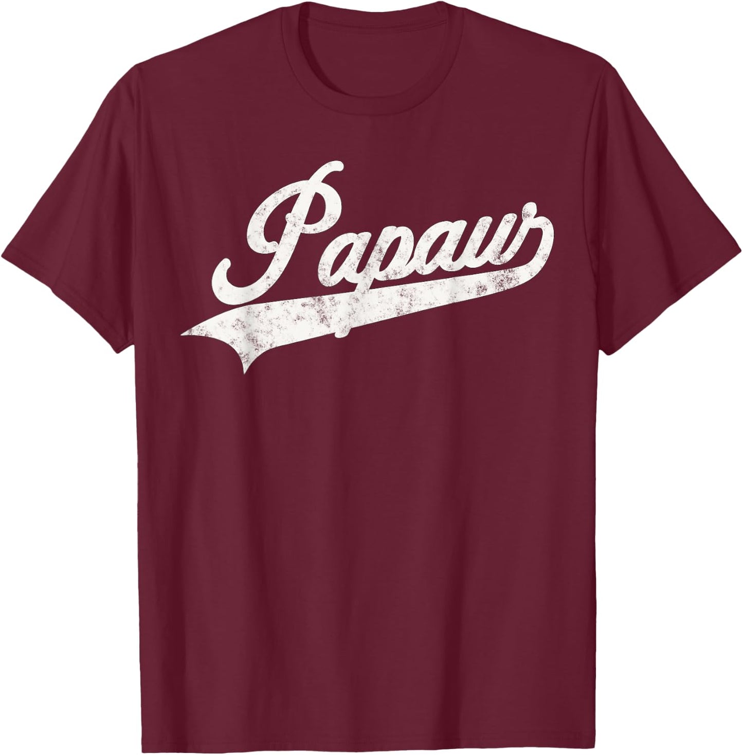 Papaw Retro Style Funny Father’s day Gift Dad Grandpa T-Shirt - T-Shirt | Maroon