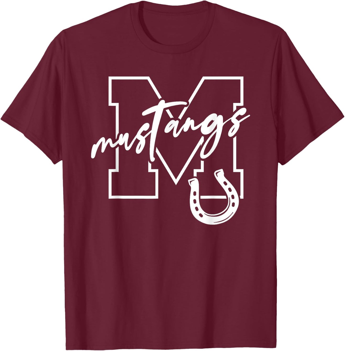 Mustangs T-Shirt - T-Shirt | Maroon