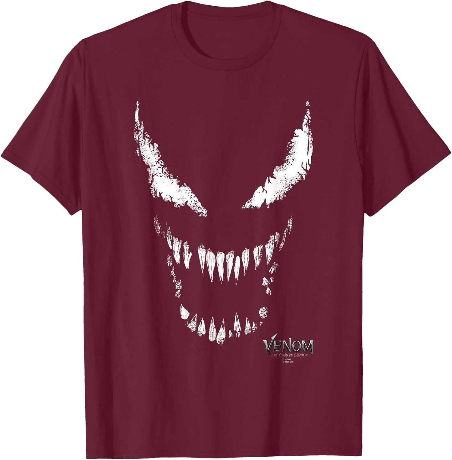 Marvel Venom: Let There Be Carnage Big Face Carnage T-Shirt - T-Shirt | Maroon