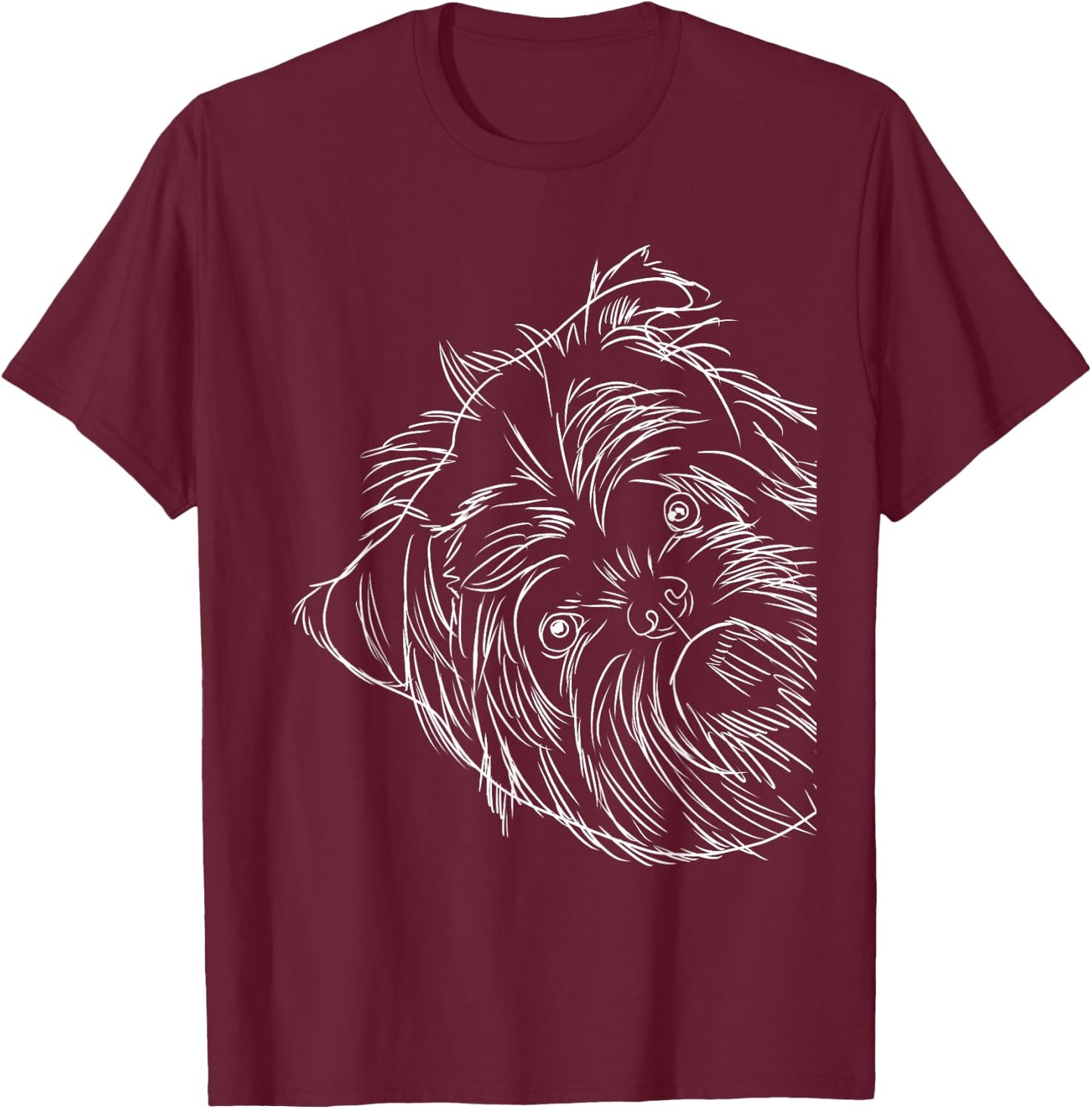 Funny Dog Affenpinscher Women Girls Kids T-Shirt - T-Shirt | Maroon