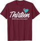 Thirteen Official Teenager Cute 13th Birthday Gift Teen Girl T-Shirt - T-Shirt | Maroon