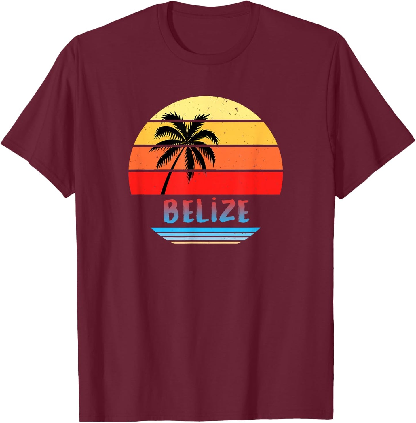 Belize Shirt | Belize T-Shirt - T-Shirt | Maroon